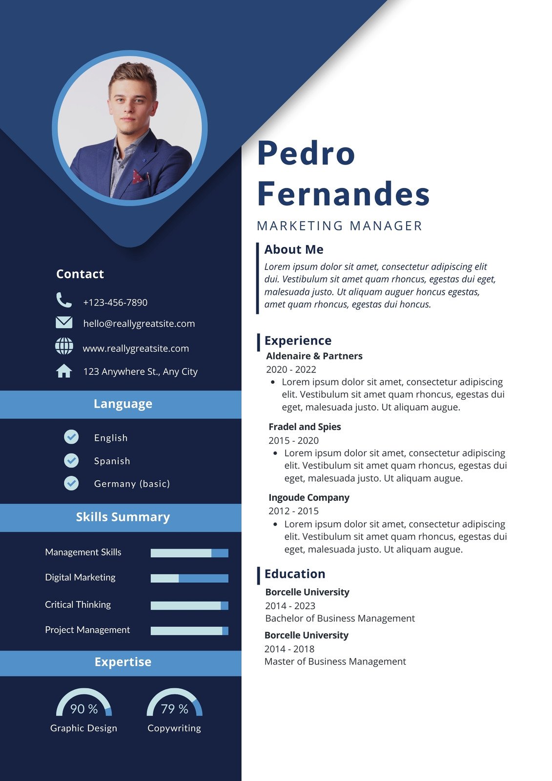 Resume Template Design & Mockup